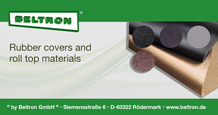 Rubber covers and roll top materials