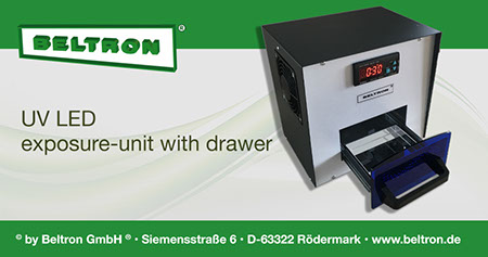 UV LED exposure-unit with drawer
