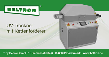 UV-Trockner mit Kettenförderer