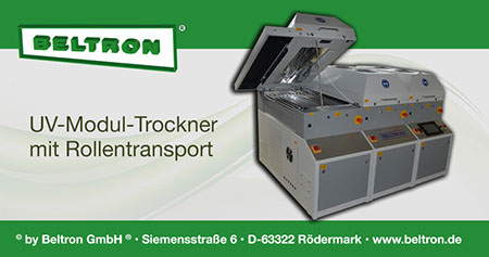 UV-Modul-Trockner mit Rollentransport