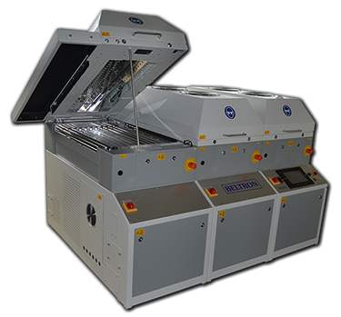 UV-modul dryer with roll transport